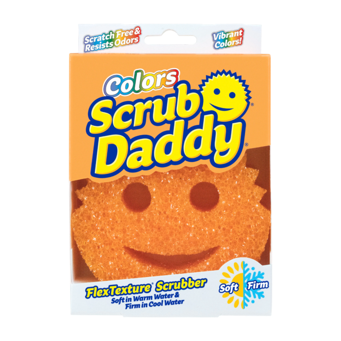 Губка для мытья посуды и поверхностей Scrub Daddy оранжевая
